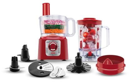 Imagem de Proc de Alimentos Multichef Limpa Fácil 700W Vermelho