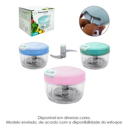 Imagem de Processador Alho Manual Corda C/ 2 Laminas Inox