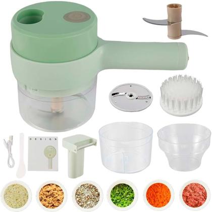Processador Alimentos 4 Em 1 Cortador Fatiador Triturador - Bellator Imagem de Processador Alimentos 4 Em 1 Cortador Fatiador Triturador