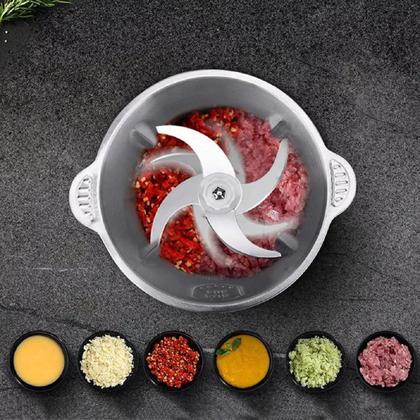 Imagem de Processador Alimentos Elétrico Inox Legumes Carne 3,8 Litros