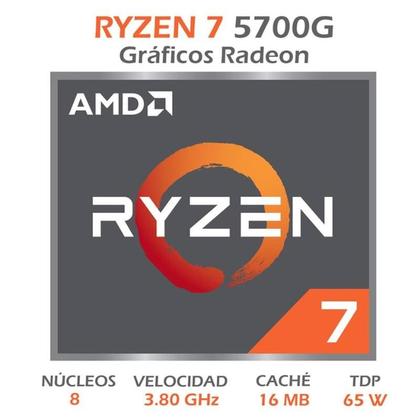 Imagem de Processador amd 100100000263box box ryzen 7 5700g 3.8hgz 011593301 ddr4