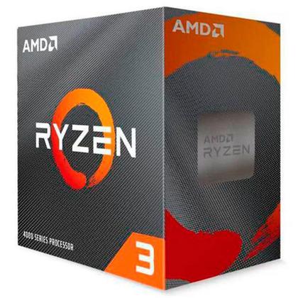 Imagem de Processador Amd Ryzen 3 4100 Am4 3.8 Ghz Base 4.0 Ghz Max Cache 6mb 4-core 8-threads 100-100000510box