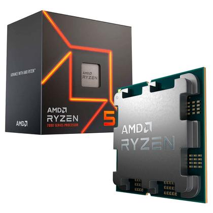 Imagem de Processador AMD Ryzen 5 7600, 3.8GHz (5.1GHz Boost), Zen 4, Cache 38MB, AM5, Vídeo Integrado Radeon