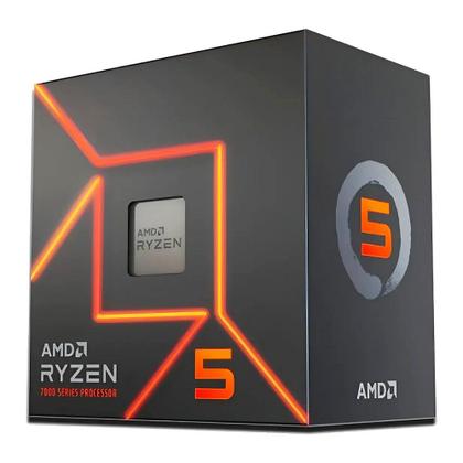 Imagem de Processador AMD Ryzen 5 7600, 5.1GHz Max Turbo, Cache 38MB, AM5, 6 Núcleos, Vídeo Integrado - 100-100001015BOX