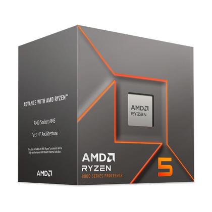 Imagem de Processador AMD Ryzen 5 8400F, 4.2 GHz (4.7 GHz Max Turbo), Cache 22MB, AM5, 6 Núcleos, 12 Threads - 100-100001591BOX