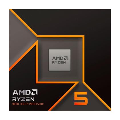 Imagem de Processador AMD Ryzen 5 9600X, 3.9 GHz (5.4 GHz), Cache 32 MB, 6 Núcleos, 12 Threads, AM5 - 100-100001405WOF
