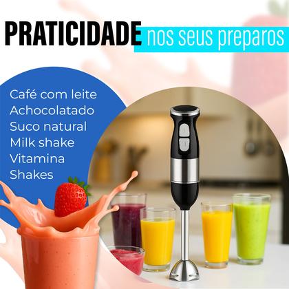 Imagem de Processador Blender Mixer 4 Em 1 Turbo Vertical 500W Linha Premium