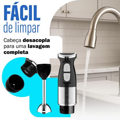 Imagem de Processador Blender Mixer 4 Em 1 Turbo Vertical 500W Linha Premium