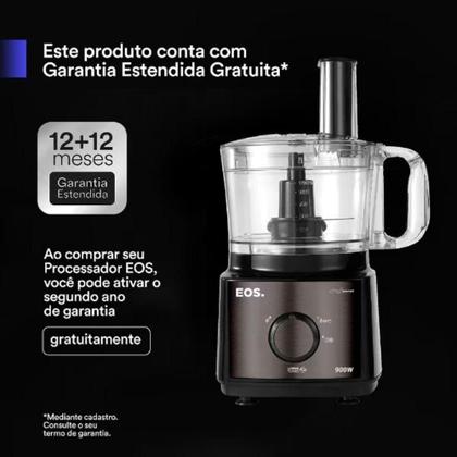 Imagem de Processador De Alimentos 7 Em 1 Com Duas Velocidades Titanium EPS01T Eos B170841 110V