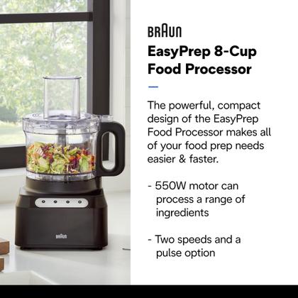 Imagem de Processador de alimentos Braun FP3101BK Easy Prep 1.9L 550W preto