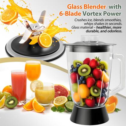 Imagem de Processador de alimentos e liquidificador VegeNutrix 2,5 L 2 L 700 W 2 velocidades