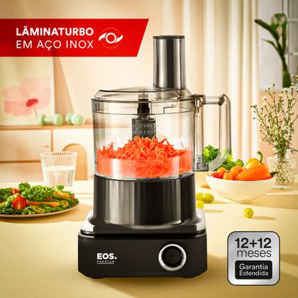 Imagem de Processador de Alimentos EOS Premium Multipro Master Digital 7 em 1 All Black 1000W EPS03P 110V