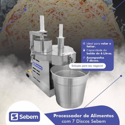 Imagem de Processador de Alimentos Industrial Sebem com 7 Discos