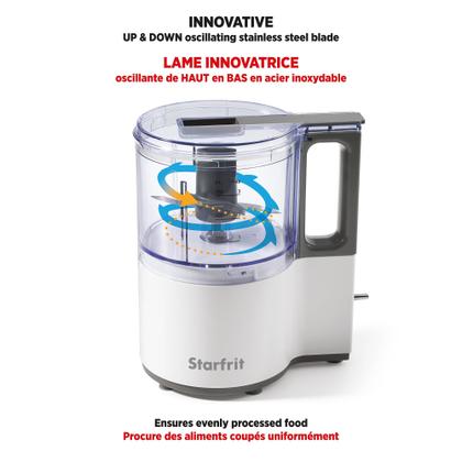 Imagem de Processador de Alimentos Starfrit 4 xícaras - 3 Velocidades - Branco