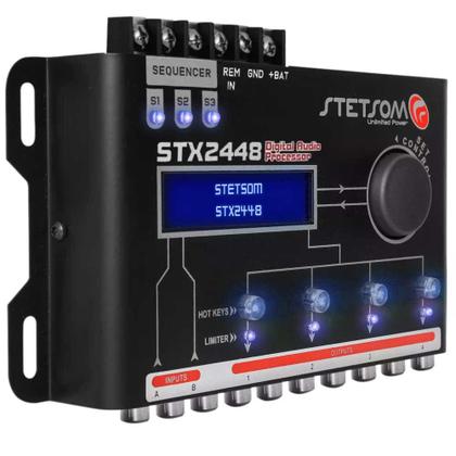 Processador De Áudio Digital Equalizador Crossover Stx2448 2 Canais 4 Saídas Stetsom Imagem de Processador De Áudio Digital Equalizador Crossover Stx2448 2 Canais 4 Saídas Stetsom