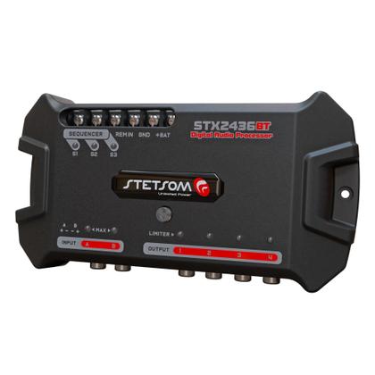 Imagem de Processador de Áudio Digital Stetsom Stx2436bt Equalizador Crossover Limiter Bluetooth STX2436 BT