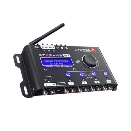 Imagem de Processador de Áudio Digital Stetsom STX2448BT Bluetooth 4 Vias Equalizador Crossover Limiter STX2448 BT