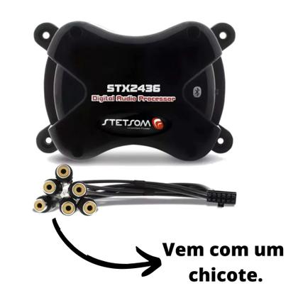 Imagem de Processador de Audio Stetsom STX2436 Bluetooth 2 Canais 4 Vias Para Som Automotivo - 46677