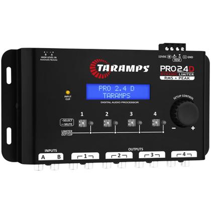 Imagem de Processador Digital Crossover Taramps Pro 2.4 Dynamic Peak Equalizador