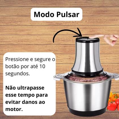 Imagem de Processador e Triturador de Carne e legumes em Aço 3 Litros 220v