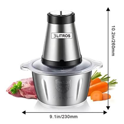 Imagem de Processador Elétrico Inox 3L 220V  Perfeito para Sua Cozinha