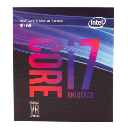 Processador Intel Core i7-8700K - 6 Núcleos, 4,7 GHz, LGA1151, 95W