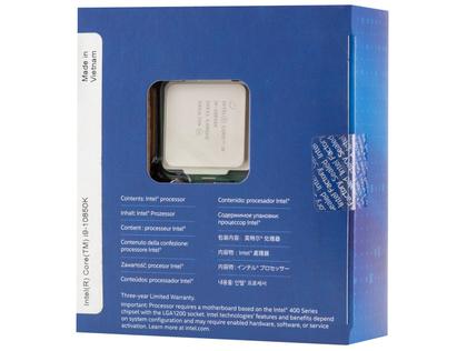 Processador Intel Core i9 10850K 3.60GHz - 5.20GHz Turbo 20MB