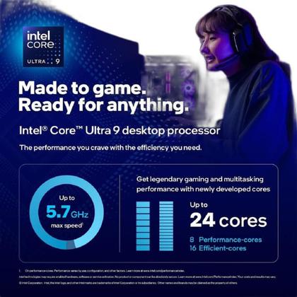 Imagem de Processador Intel Core Ultra 9 285K 24 Núcleos até 5.7GHz DDR5 - BX80768285K