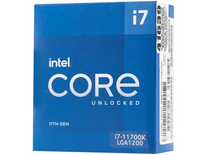 CPU Intel Core i7-11700 CPU (11th Gen) Processador I711700 11 Gen 49GHz Turbo LGA1200