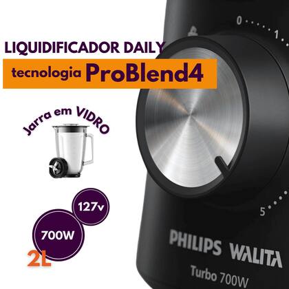 Imagem de Processador liquitificador resistente jarra vidro HR2272