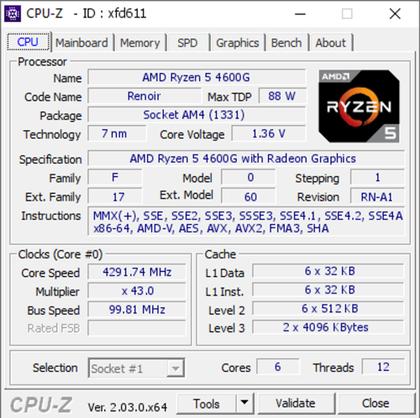 Imagem de Processador RYZEN 5 4600G
