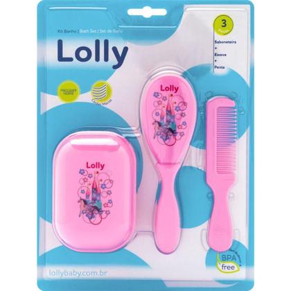 Imagem de Produto para bebe kit banho tip top rosa 3pcs. - LOLLY