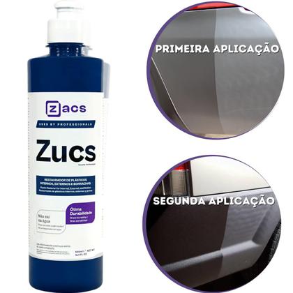 Imagem de Produto para deixar o Platico e Borracha Do Veiculo Novo Zucs 500 Ml Zacs