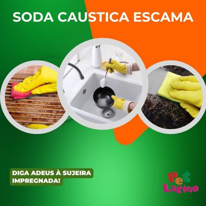 Imagem de Produto para fabricar sabão 1 a 15 kg Pacote Com 1 Kg Desentupimento