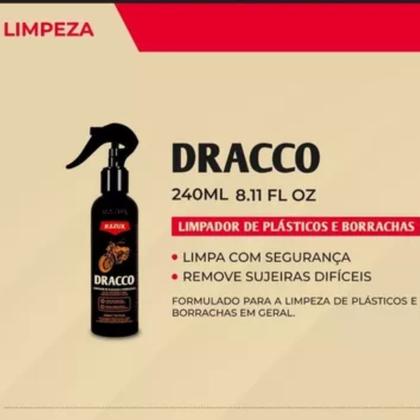 Imagem de Produto Para Limpar Plasticos e Borrachas de Moto Dracco Razux 240ml