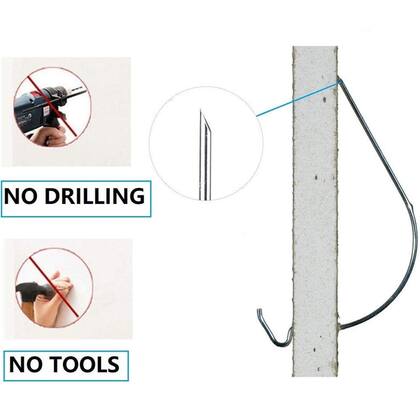 Imagem de Produtos J-Hook Hangman em aço inoxidável JH4-TS com protetor de polegar