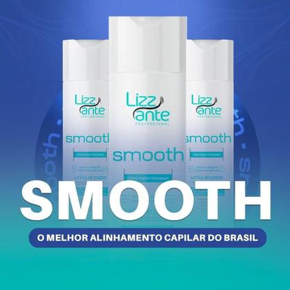 Imagem de Progressiva de 300ml Orgânica Alisamento 100% para todos os tipos de cabelos Smooth Absolut Lizz ante