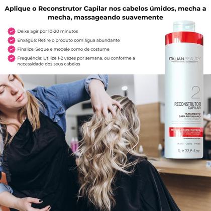 Imagem de Progressiva italian beauty alisamento capilar alto impacto tratamento redutor mega liso 1000ml