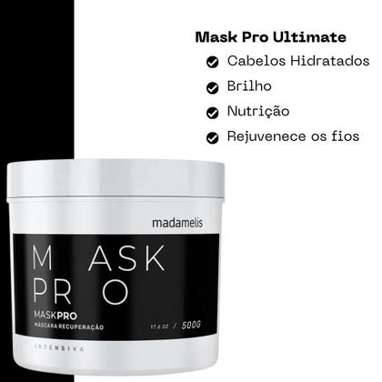 Imagem de Progressiva Madamelis Ultimate 2x300ml + Máscara Pro Mask 500g