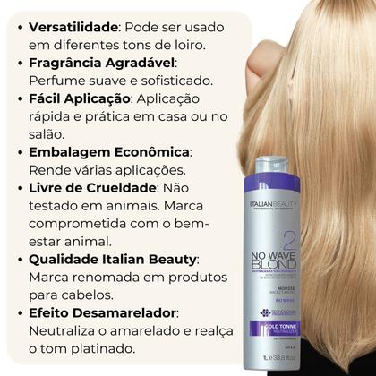 Imagem de Progressiva matizadora perfect blonde italian bealty alisamento detok alto impacto 1000ml