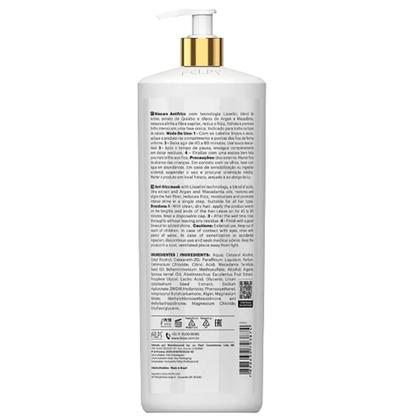 Imagem de Progressiva Okra Quiabo Redutor de Volume Anti-Frizz Cabelos Hidratados e Com Brilho Natural 1lt Orgânica