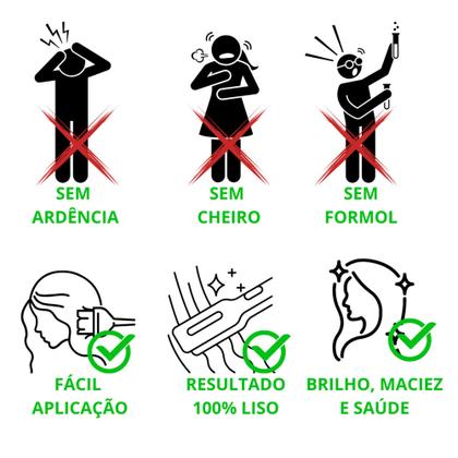 Imagem de Progressiva Orgânica + Shampoo Limpeza Profunda + kit Tratamento