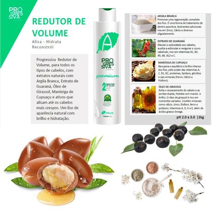 Imagem de Progressiva Premium Adlux Orgânica Tratamento Alisamento Capilar Redutor de Volume Selagem 1 L