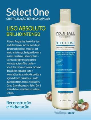 Imagem de Progressiva Prohall Select One 1 Litro Profissional