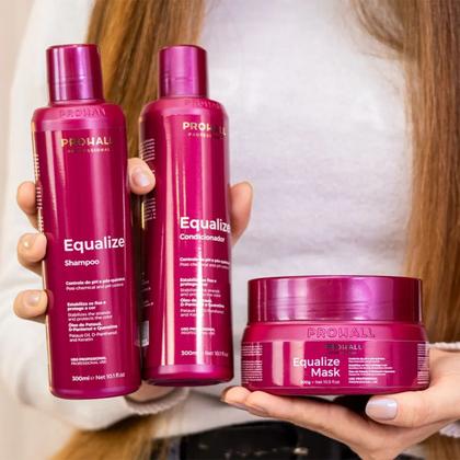 Imagem de Prohall  Máscara + Shampoo + Condicionador Equalize 300