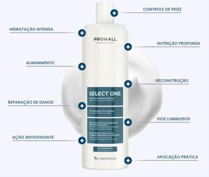 Imagem de Prohall Select One 1L - Progressiva Orgânica Profissional