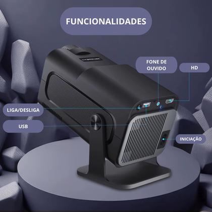 Imagem de Projetor 4k Hdmi Wifi Android Smart Portátil