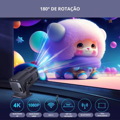 Imagem de Projetor 4k Hdmi Wifi Android Smart Portátil