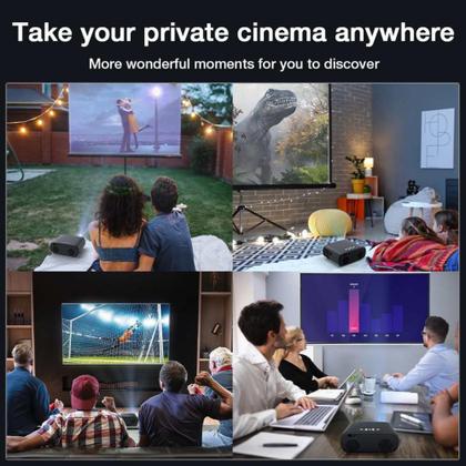 Imagem de Projetor Blitzwolf V4 Full Hd,10000 Lúmens,Dual Bluetooth,Wifi,Zoom,Autofoco,Espelhamento-HomeCinema