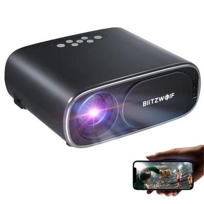 Imagem de Projetor Blitzwolf V4 Full Hd,10000 Lúmens,Dual Bluetooth,Wifi,Zoom,Autofoco,Espelhamento-HomeCinema